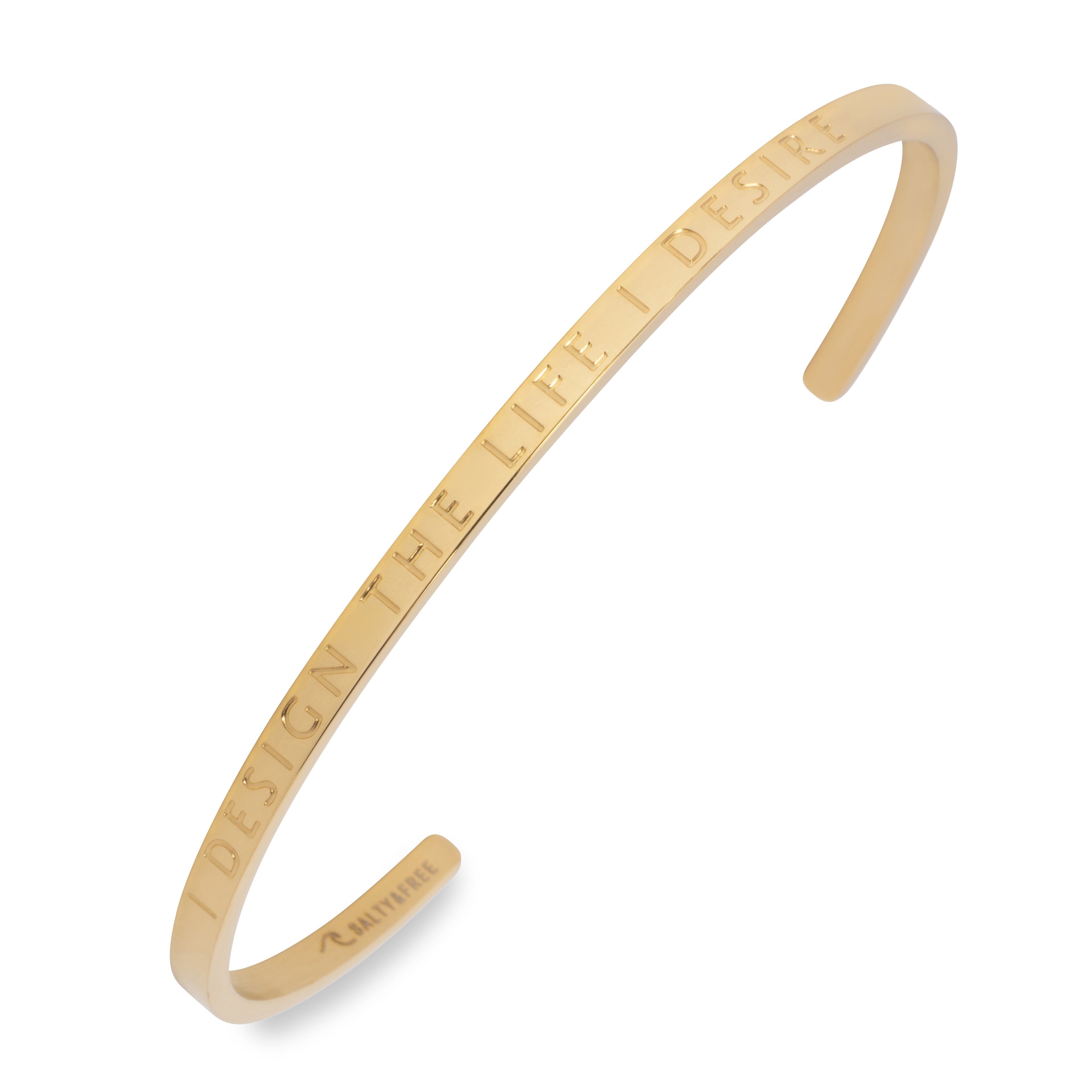Mantra Cuff I Design the Life I Desire