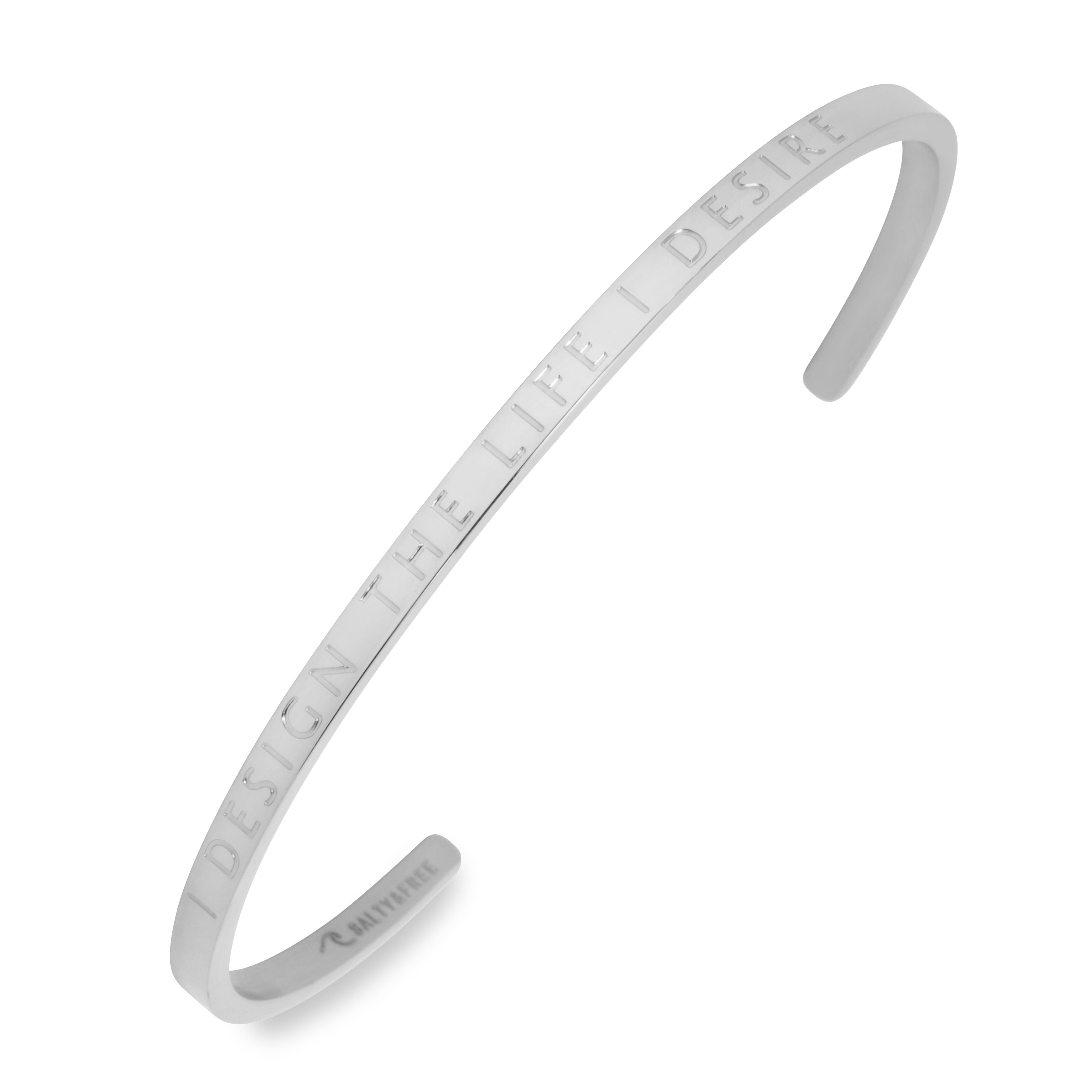 Mantra Cuff I Design the Life I Desire Bracelet