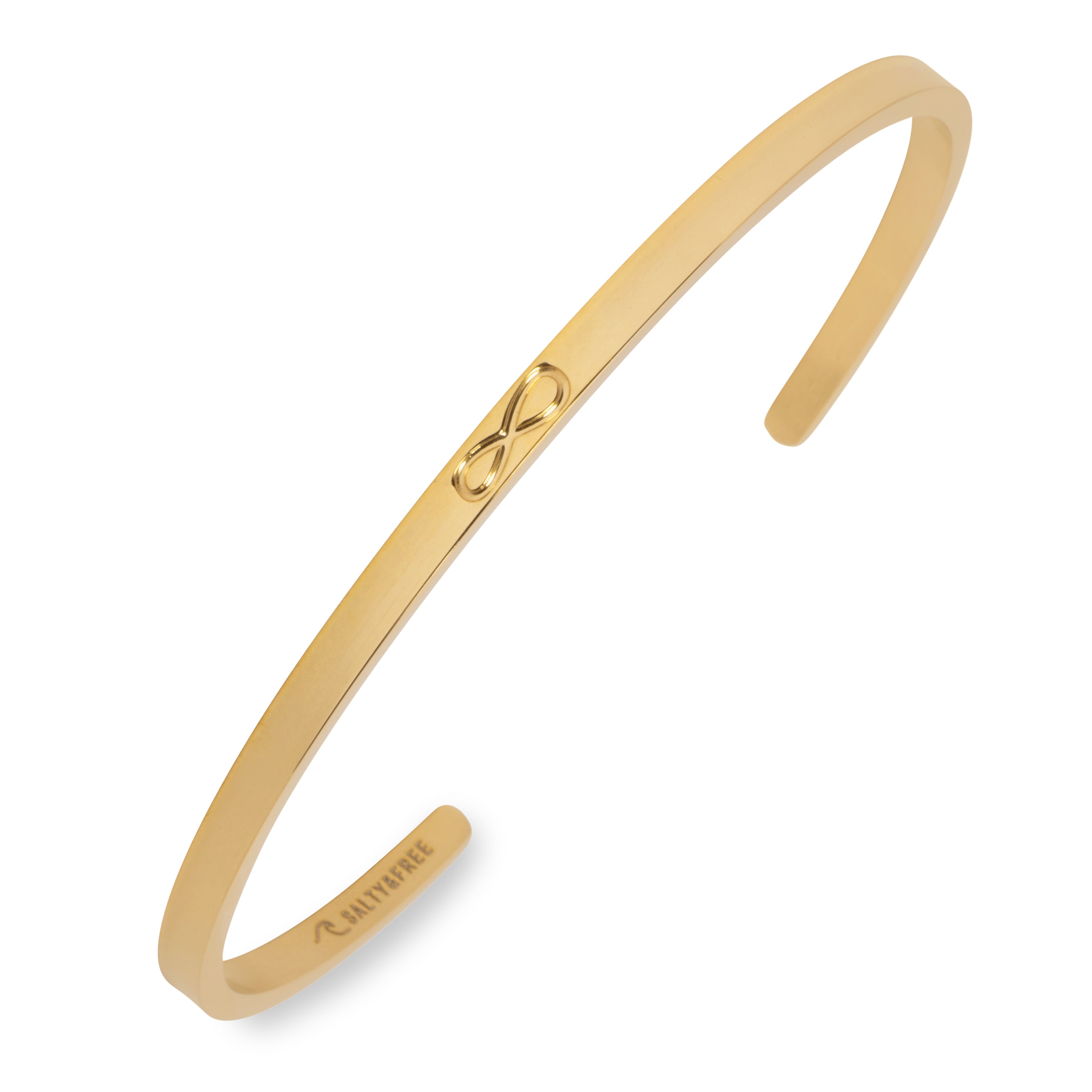 Mantra Cuff Infinity | Gold bracelet| Salty & free Jewelry