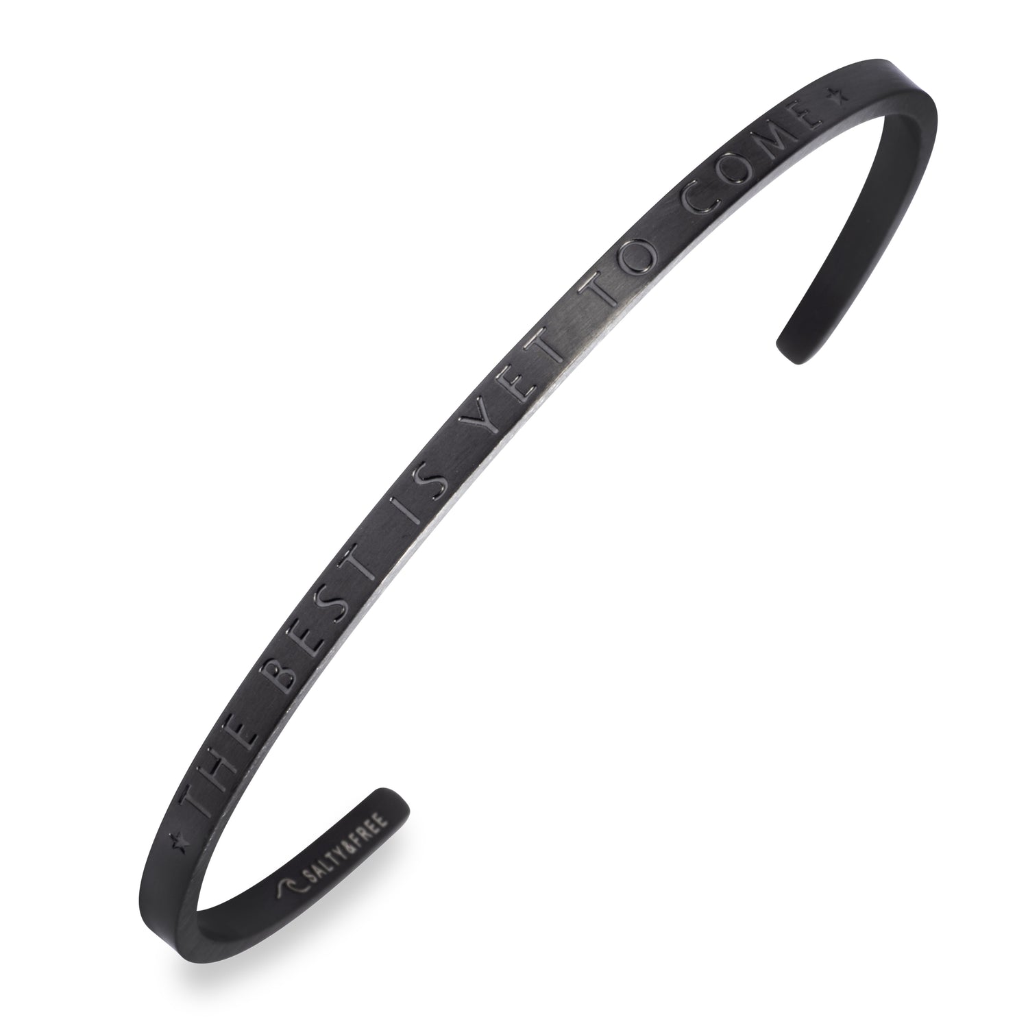 Mantra Cuff the Best is yet to come | Moongrey Mat Bracelet | Salty & Free Jewelry