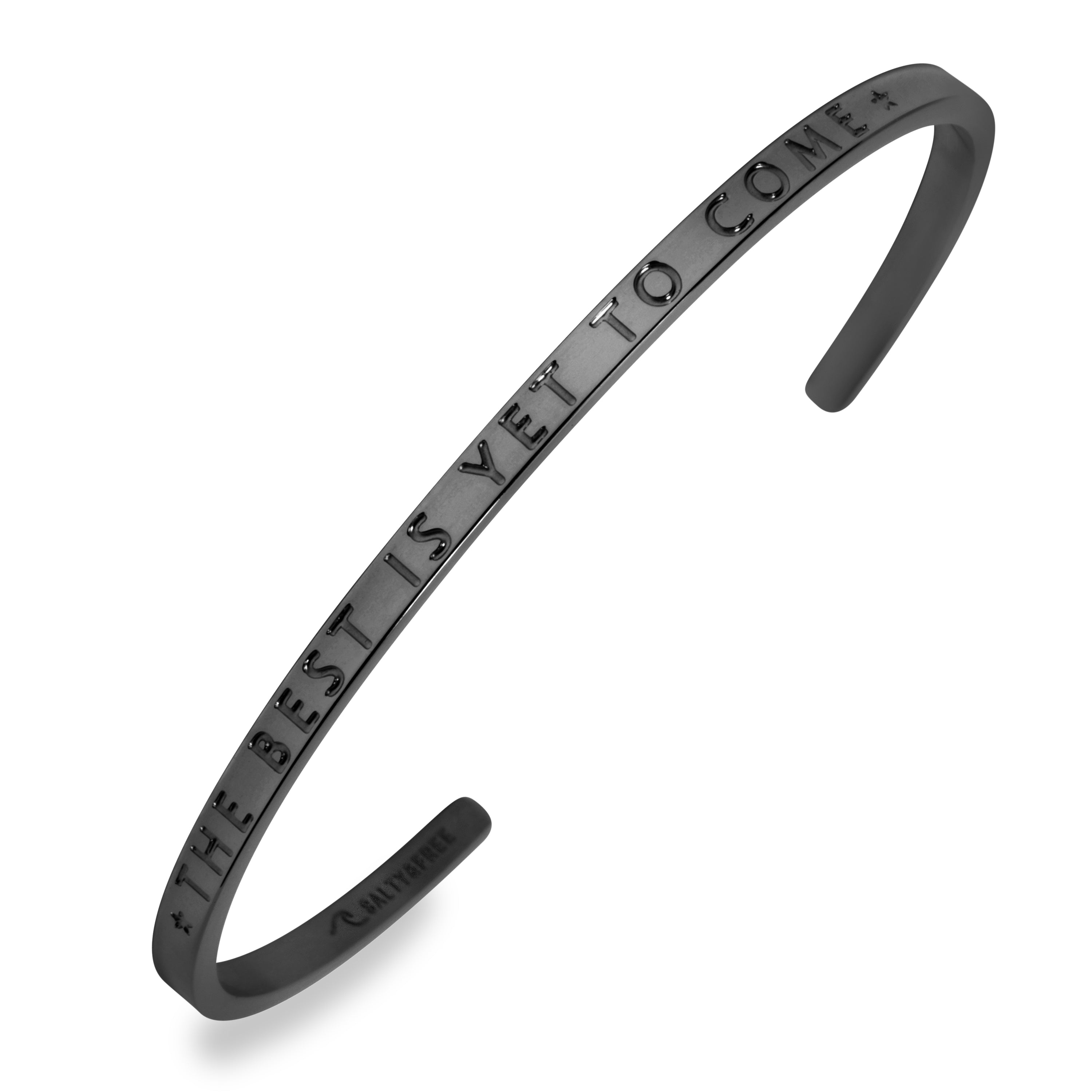 Mantra Cuff the Best is yet to come | Moongrey Mat Cuff Bracelet | Salty & Free Jewelry