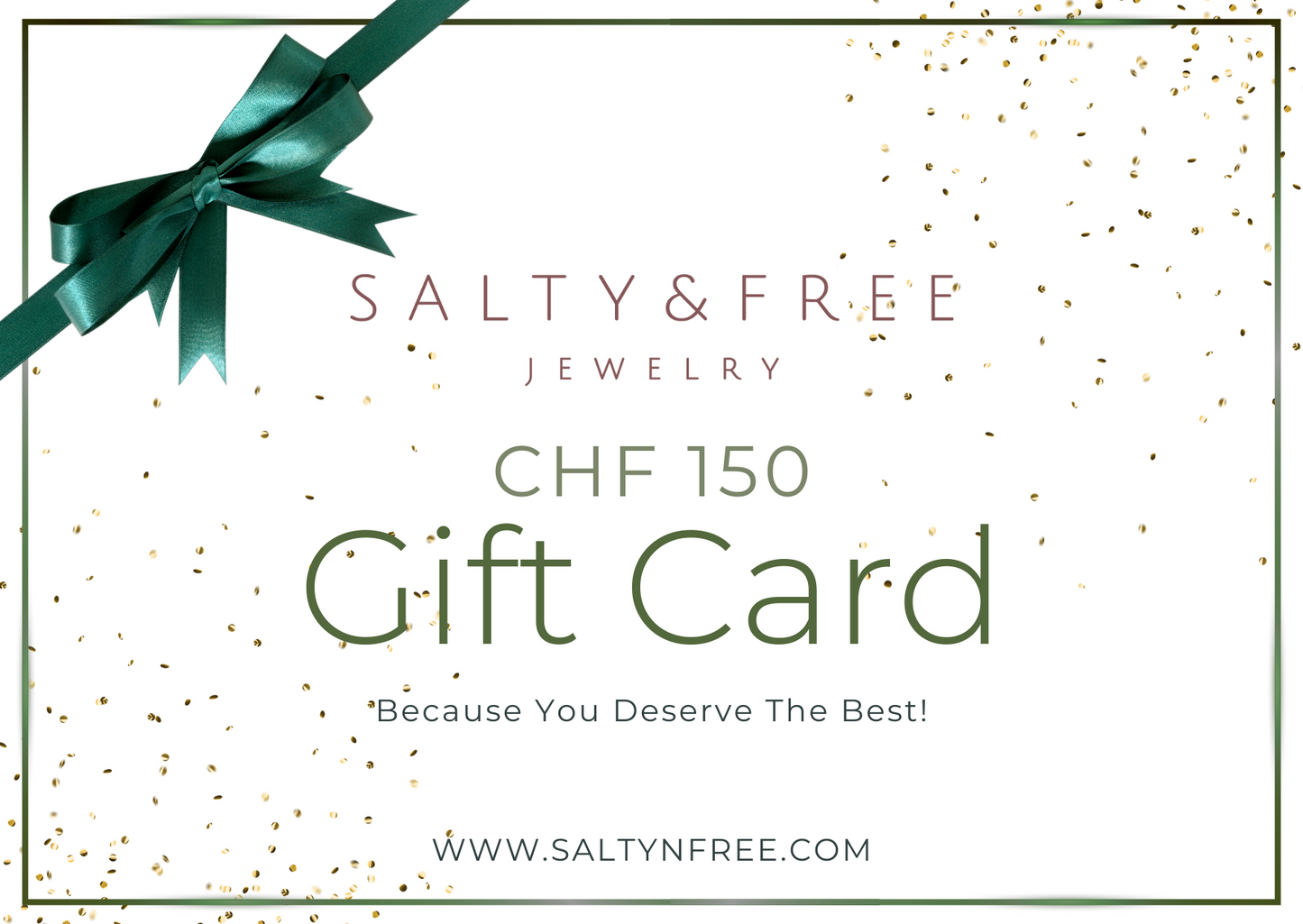 Salty & Free Gift Card Because You Deserve The Best