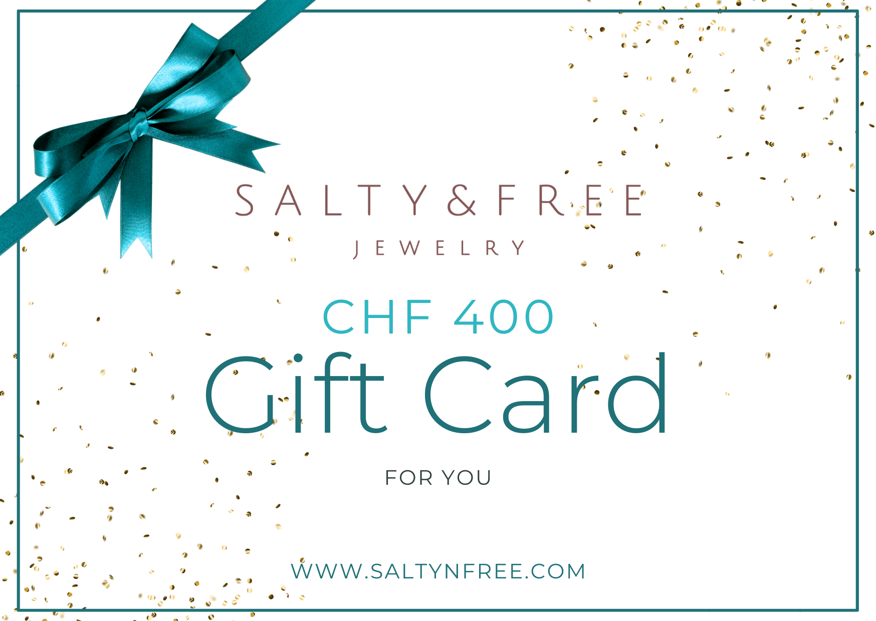 Salty &amp; Free Geschenkkarte &quot;Because You Deserve The Best!&quot;