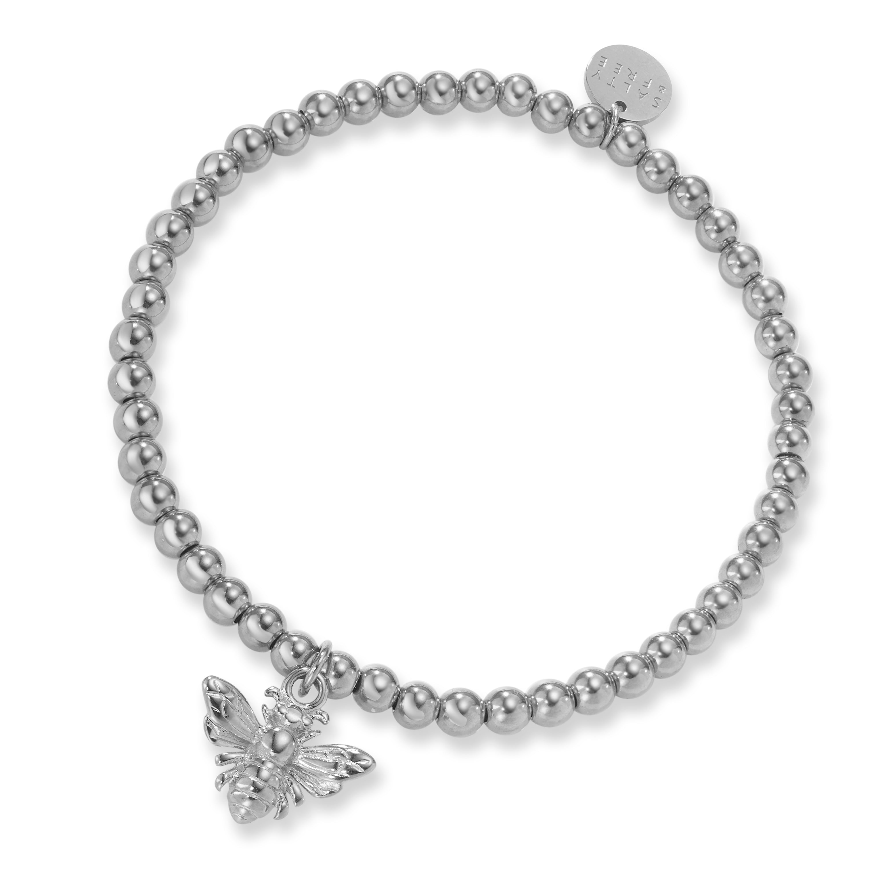 Silver Radiance Beaded Bracelet Bee Yourself | Salty &amp; Free Jewelry