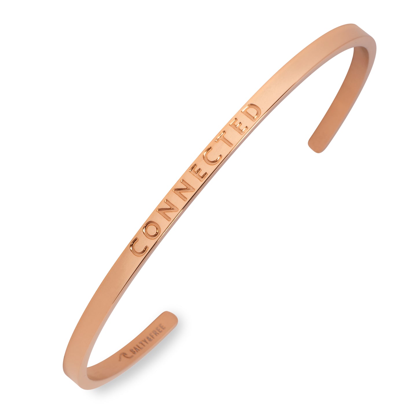 Rose Gold Shiny CONNECTED Mantra Cuffs