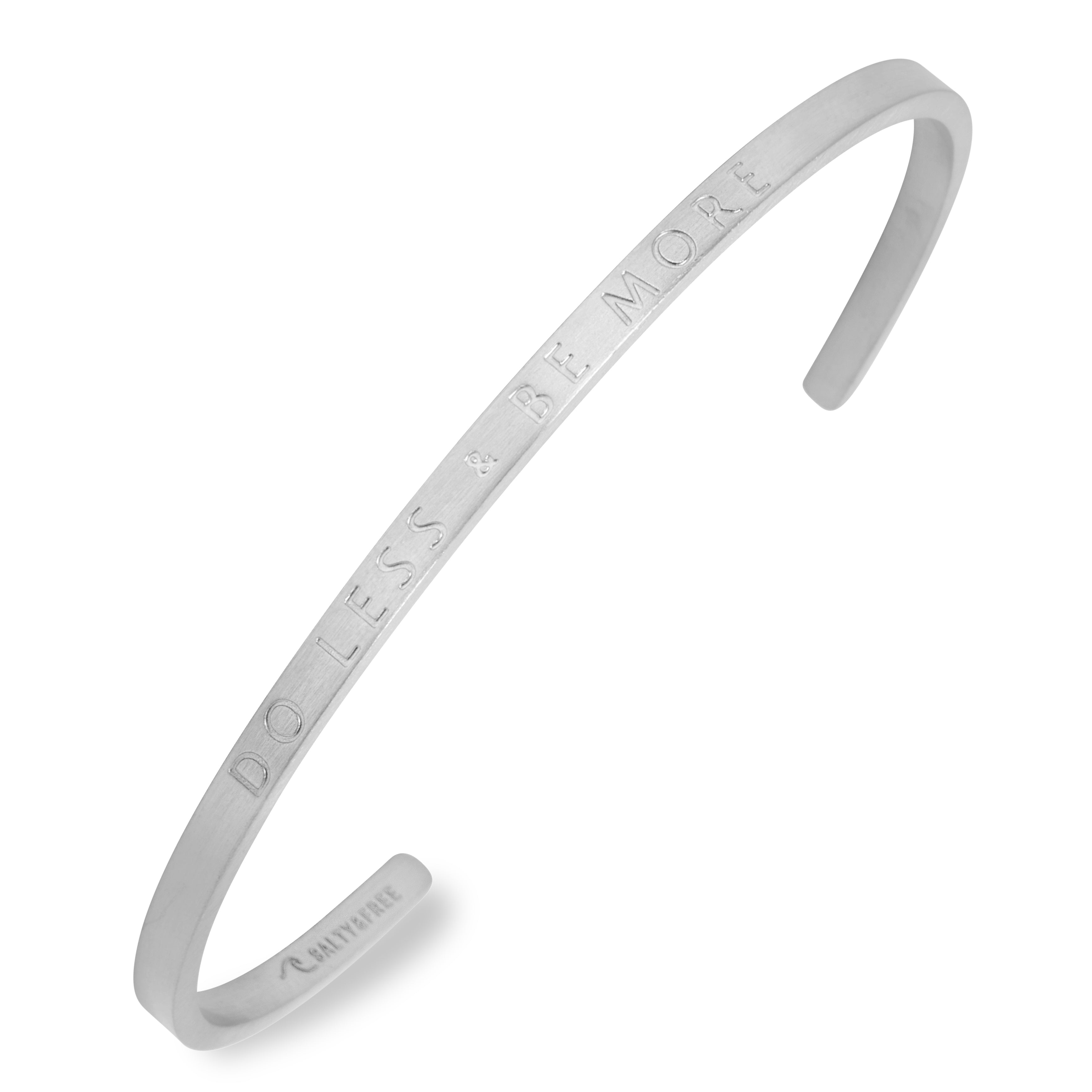 Do Less Be More Mantra Cuff Bracelet | Salty n Free Jewelry – Salty ...