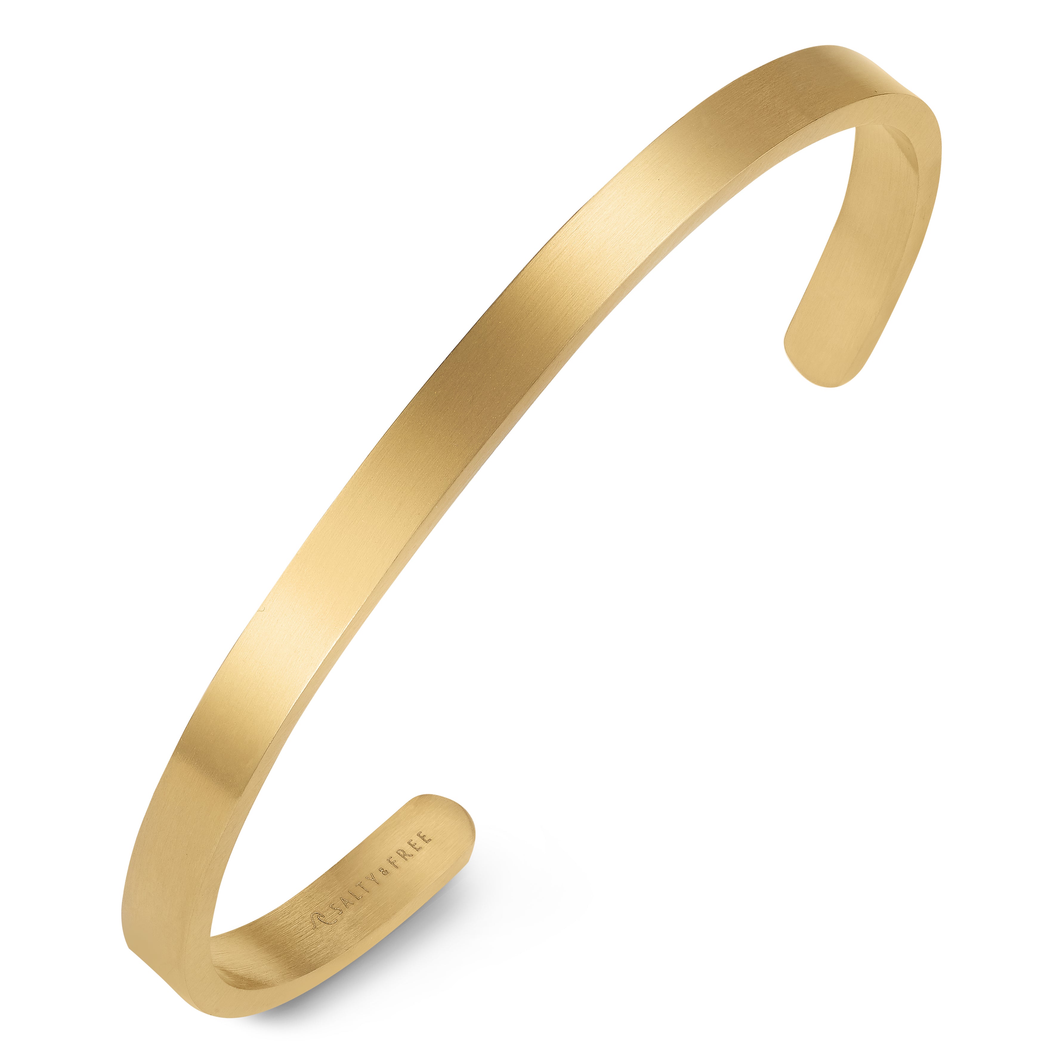 Mantra Cuff LOVE Gold Mat | Salty &amp; Free Jewelry