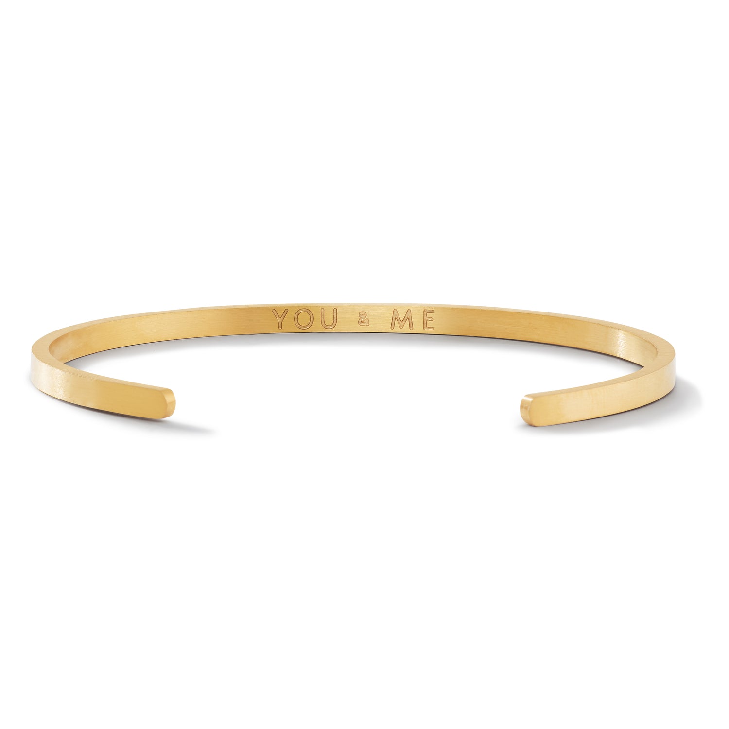 Mantra Cuff You &amp; Me | Gold Cuff Bracelets | Salty &amp; free Jewelry
