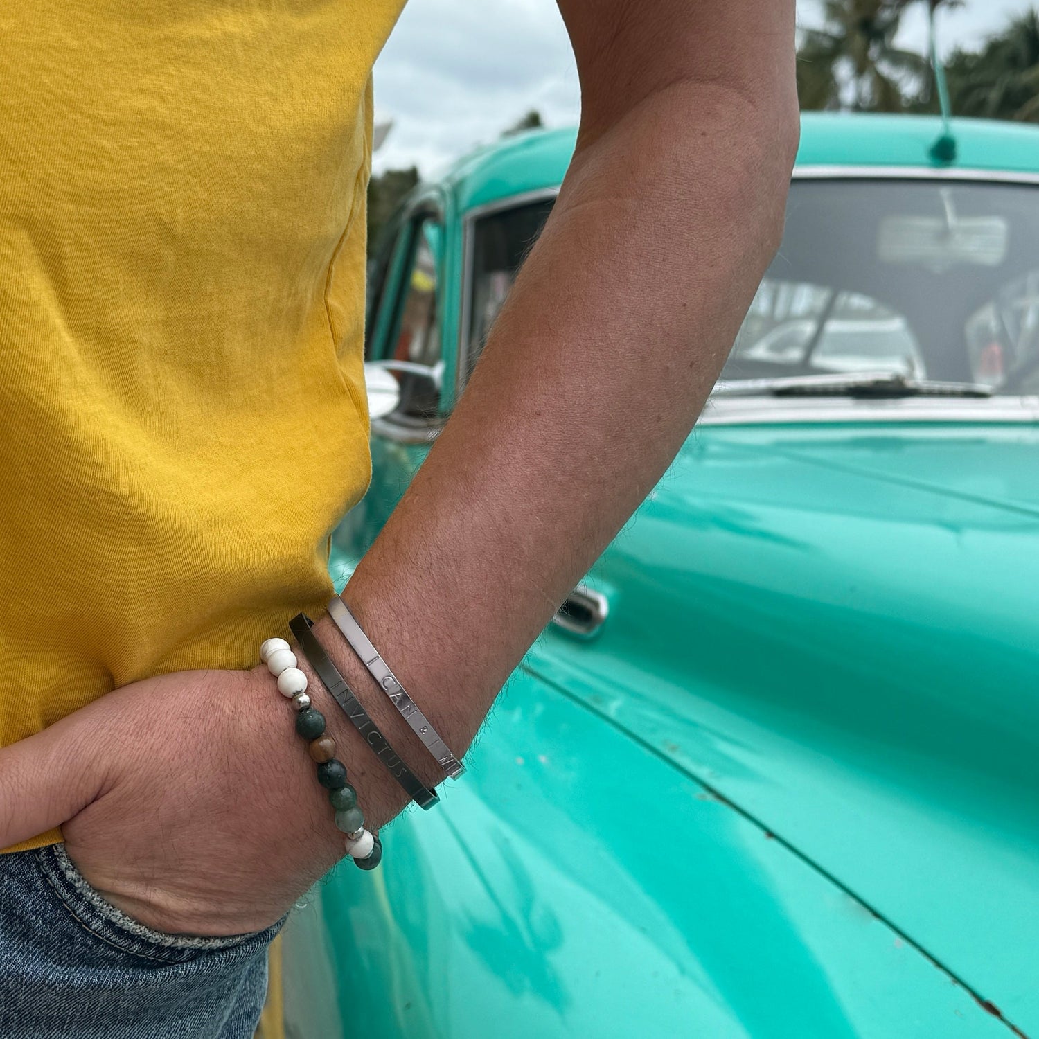 Mantra Cuff I CAN &amp; I WILL