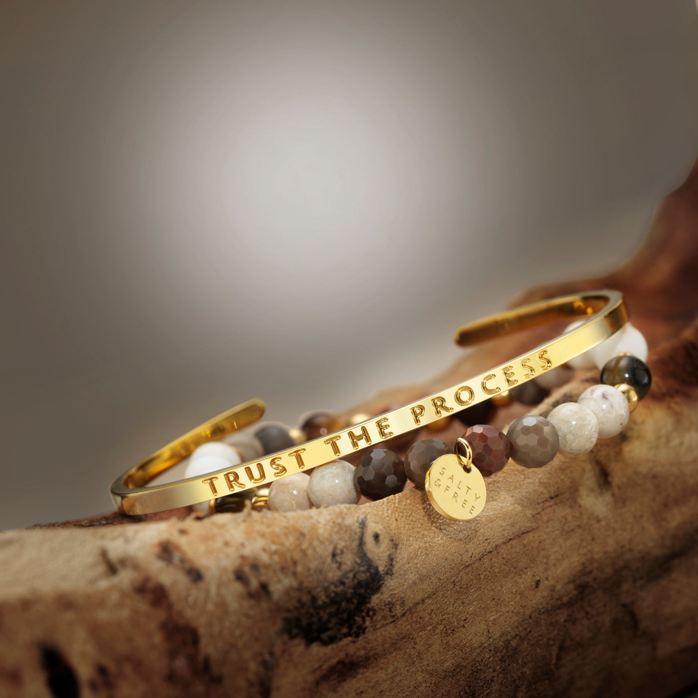 Mantra Cuff TRUST THE PROCESS