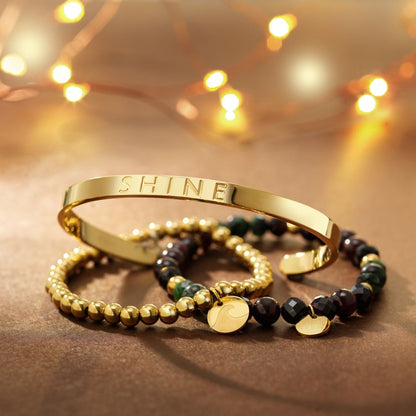 Radiance Gold Shine Bracelet Signature | Salty & Free Jewelry