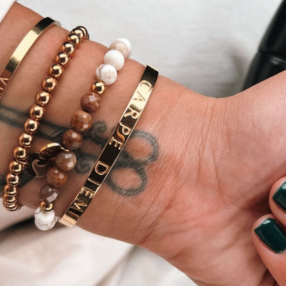 Mantra Cuff CARPE DIEM