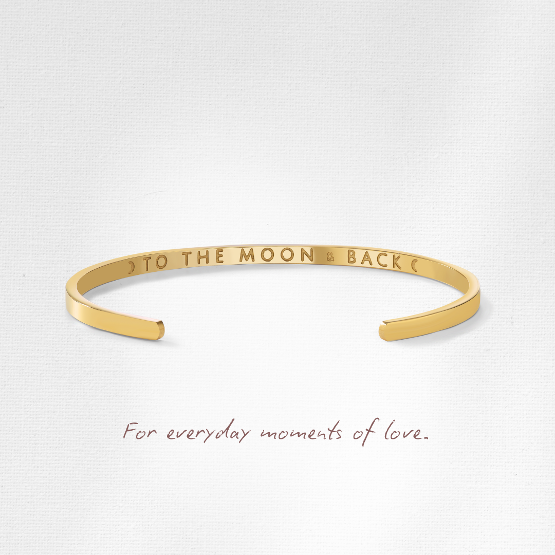 Mantra Cuff TO THE MOON &amp; BACK