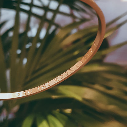 Mantra Cuff TO THE MOON &amp; BACK