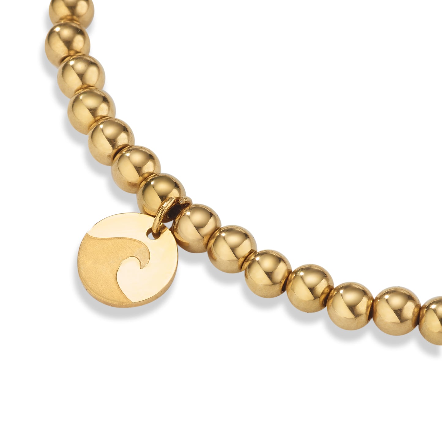 Radiance Gold Shine Bead Bracelet Signature | Salty & Free Jewelry